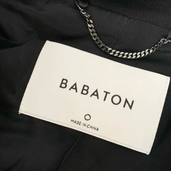 Aritzia Babaton Trent Long Blazer Jacket Black Size 0 - Picture 9 of 10